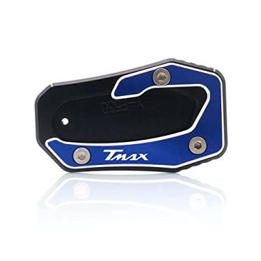 Imagem de Acc-Creativity Suporte para pé de motocicleta com ampliador lateral para placa de extensão compatível com YAMAHA TMAX530 2017-2019 (azul)