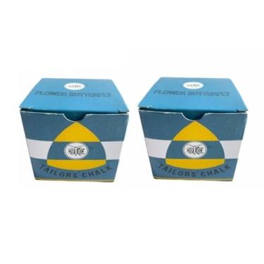 Imagem de Giz de Costura Colorido Marcar Riscar Tecido Moldes - 20 Unidades - Forma Triangular E De Consistência Cerosa É Ideal Para Alfaiates E Entusiastas Da Costura Que Buscam Resultados Profissionais