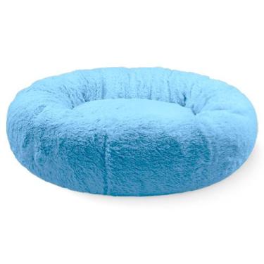 Imagem de Caminha Pet Redonda Pelúcia P - ALEPLUSH, Azul Bebê