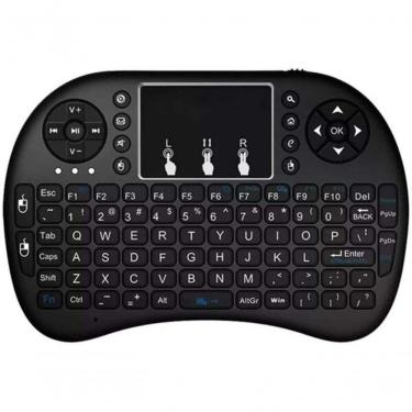 Imagem de Mini Teclado Mouse Touchpad Wireless Bluetooth Iluminado