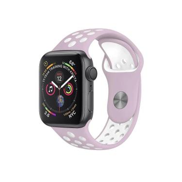 Imagem de Pulseira Para Apple Watch Armor Running 49Mm- Rosa E Branco - Gshield