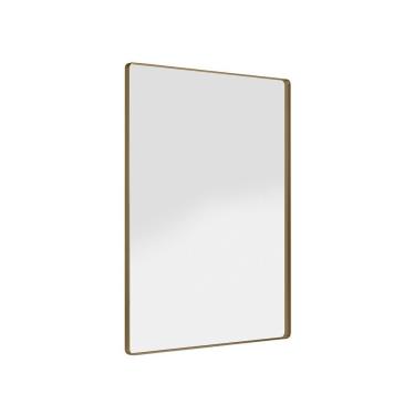 Imagem de Espelho Decorativo Skkar Retang 92x62 Moldura 25 Cm Dourado Dhom Dourado