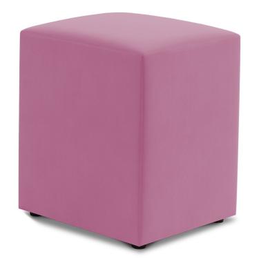 Imagem de Puff Decorativo Sala De Estar Quadrado 36x47cm Suede Rosa - Desk Design
