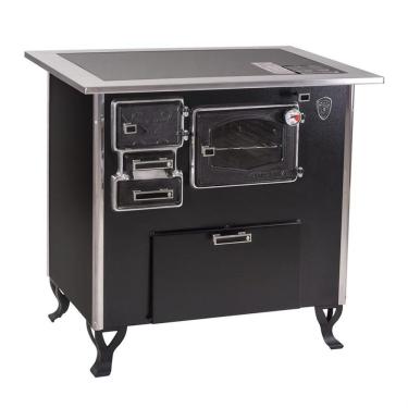 Imagem de Fogão A Lenha C Forninho C Cx Dir Preto Vidro Cer Nº2