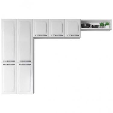 Imagem de Cozinha Compacta Itatiaia Rose 7 Portas 6 Prateleiras 245cm Branco