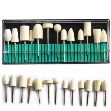 Imagem de Kit 12 Brocas Profissionais Lixas Lixadeiras Elétrica Unhas