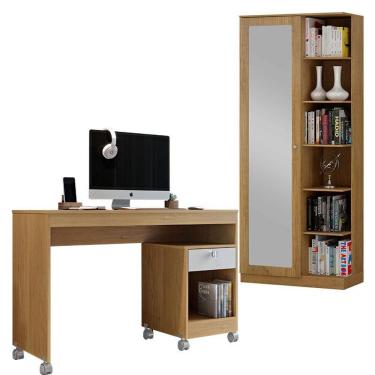 Imagem de Mesa Para Computador Giga E Multiuso João Pessoa Cinamomo Off White - Valdemóveis