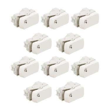 Imagem de Kit 10x Pulsador Minuteria S3B72560 Branco Miluz Schneider