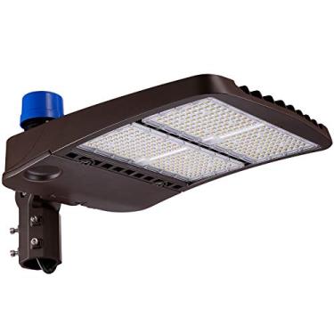 Imagem de LEONLITE Luz De Estacionamento Led 300 W, Do Anoitecer Ao Amanhecer, Suporte Braço Ajustável, Certificação Ul E Dlc, 100-277 V, Regulável 1 A 10 Poste Comercial Tipo Caixa Sapato Com Fotocélula Para