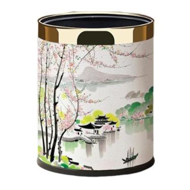 Imagem de Ioensy Lixeira Cesta de Lixo Elegante 10L Cesta de Lixo Decorativa Recipiente de para Sob a Mesa Dormitório Cozinha Lavanderia Casa, Style B