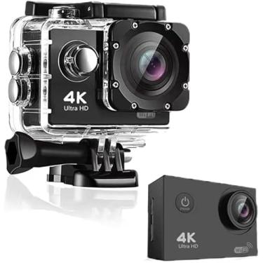 Imagem de Filmadora 4K, Camera Filmadora, Câmera à Prova d'água Subaquática Câmera de Ação, Camera 4K, Camera para Capacete de Moto, Câmera Sports Prova d´água Fotográfica, A-54