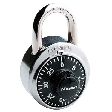 Imagem de Master Lock 1500D Pacote com 6 Cadeado com mostrador combinado, 4,12 cm