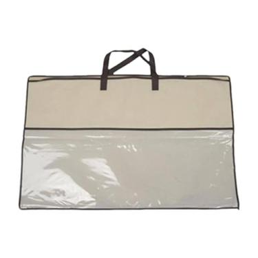 Imagem de Ioensy Organizador de armário, bolsa para guardar cobertores com alças reforçadas, bolsa para guardar edredom, organizador de roupas para cama, roupas e, 50x75cm