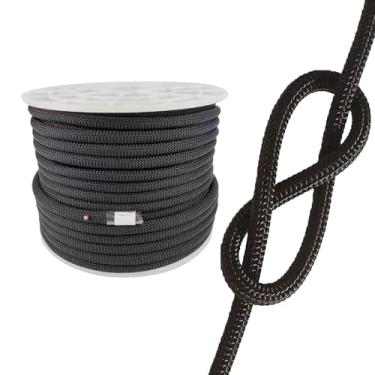 Imagem de FUEMEILY Corda De Escalada Estática Uiaa 11 Mm, 60 M (200 Pés) Nylon Kernmantle Rapel Para Sobrevivência, Resgate E Transporte Montanhismo