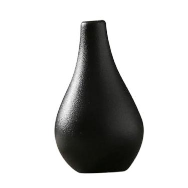 Imagem de Fenteer Vaso de cerâmica, vaso pequeno, minimalista, suporte para flores, arranjo de flores, ornamento para estante, mesa, decoração de mesa, Style D