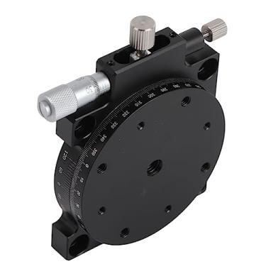 Imagem de Plataforma de Deslocamento Manual RS60-L, Estágio Linear Rotativo, Mesa Deslizante de 360 ​​°, Deslocamento de Apartamento Manual de 60 Mm Tabela de Estágio Linear