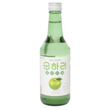 Imagem de Soju Bebida Alcoólica Coreana Sabor Maca Verde 360ml