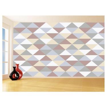 Imagem de Papel De Parede Geométrico Triângulos Abstrato 3,5M Gmt41 - Você Decor
