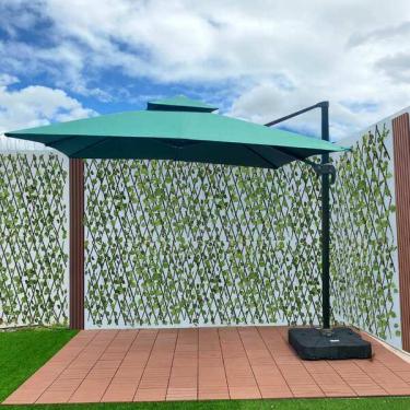 Imagem de Ombrelone Guarda Sol Java Aluminio Verde Escuro 3 0 X 3 0  C/