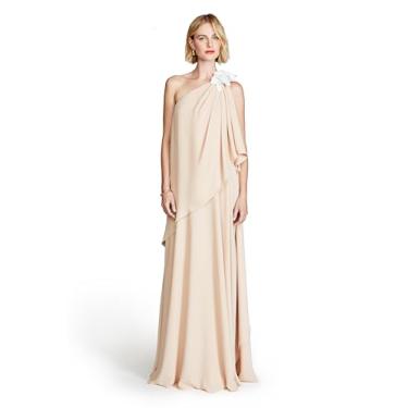 Imagem de HALSTON Vestido feminino Solena Georgette, Nude., 50