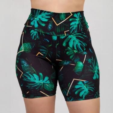 Imagem de Short Feminino de Piscina Bermuda de Hidroginástica Praia Estampada Uv