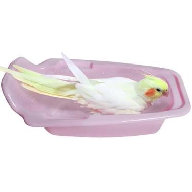 Imagem de Banheira Decorada para Calopsita - Toco Tucano, Rosa
