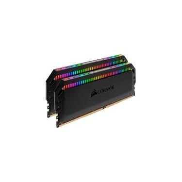 Imagem de Memória RAM Corsair Dominator Platinum, RGB, 16GB (2x8GB), 3200MHz, DDR4, CL16, Preto - CMT16GX4M2E3200C16