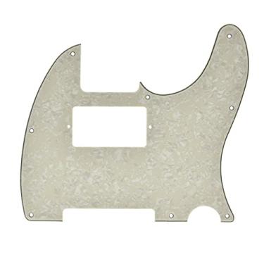 Imagem de Dopro Guarda de palheta de guitarra Tele 8 furos para EUA/para-lamas mexicano Telecaster envelhecido pérola