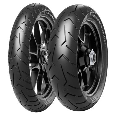 Imagem de PAR PNEU 120/70R-19 60V + 170/60R-17 72V PIRELLI SCORPION TRAIL III USO SEM CAMARA Adventure Gs1200