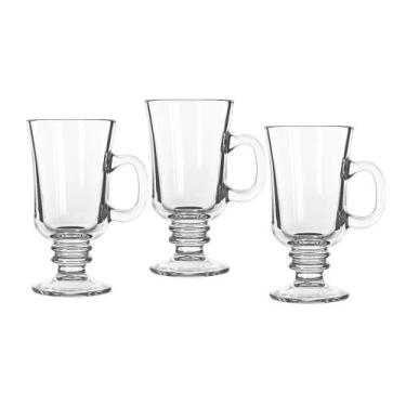 Imagem de Conjunto de 3 Xicaras P/ Cafe Em Vidro 300 Ml Unico/unico - Niazitex, 