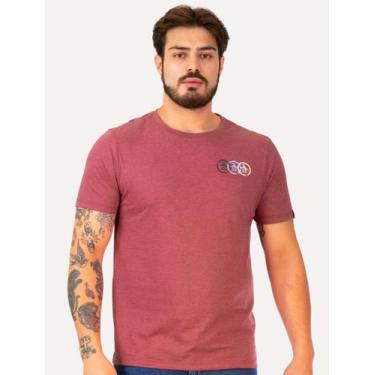 Imagem de Camiseta Original Penguin Masculina Tri Circle Vermelho Mescla, XL/GG