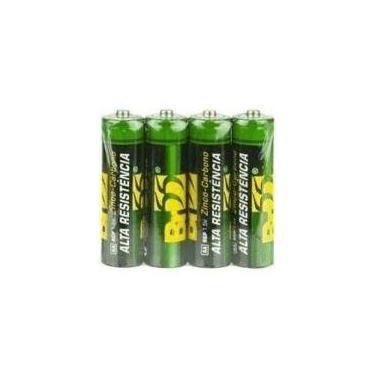 Imagem de Kit 4 Pilhas Comum Br-55 Bateria Aa Pequena 1,5v 5.0 - oem