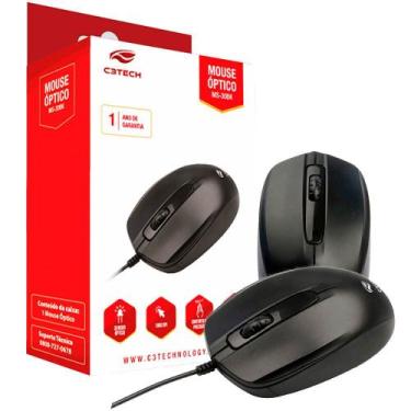 Imagem de Mouse optico preto ms-30bk usb c3 tech