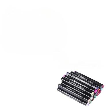 Imagem de 12/24/36/48/60/80/100/120 Cores Caneta Marcadora canetinhas coloridas Kit Com Ponta Dupla/marcador touch/caneta marker(Caneta -12PC+Livro Azul)