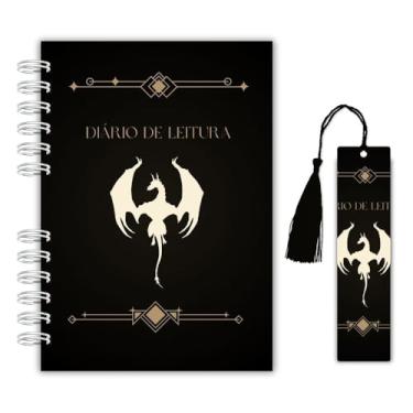 Imagem de Planner de Leitura Diário | Edição Especial Inspirada em Quarta Asa – Capa Dura + Marcador com Tassel + Marcador Magnético