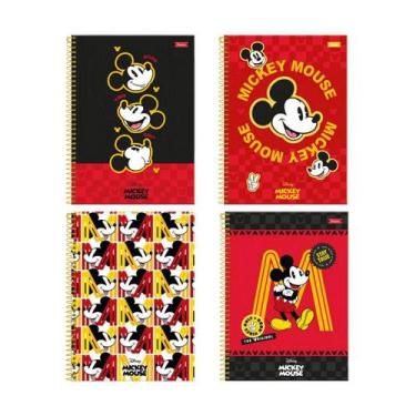 Imagem de Caderno Cardeneta 96 Folhas Mickey Vintage Foroni Premium