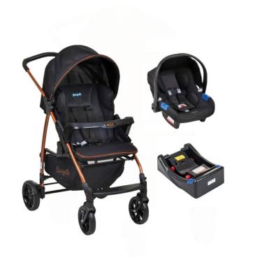 Imagem de Trio Travel System Ecco Burigotto Cobre Bebê Conforto e Base