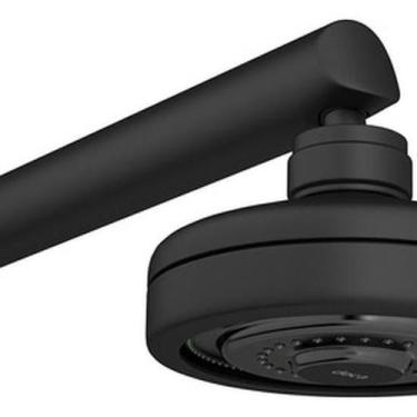 Imagem de Ducha Parede Redonda 1 Jato Acqua Plus Preta Fosca - Deca