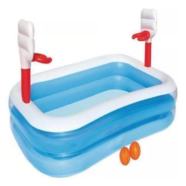 Imagem de Piscina Inflavel Basquete Cestos E Bolas 251X168Cm Bestway