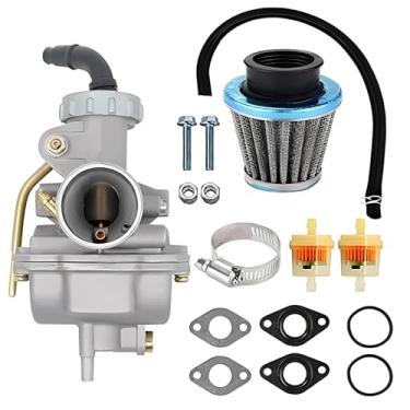 Imagem de MOXRUQ Carburador PZ20, kit de carburadores para esportes motorizados, compatível com Kazuma Baja 50cc 70cc 90cc 110cc 125cc TaoTao 110B NST SunL 4 tempos ATV 4 rodas Go Kart Dirt Bike XR70R XL75