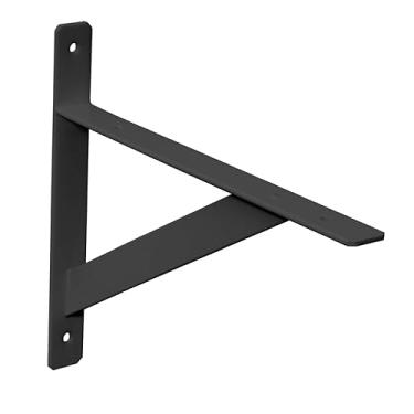 Imagem de PRAT.K Suporte Mão Francesa Reforçada Leve Preto para Prateleira 20 cm – Alta Resistência