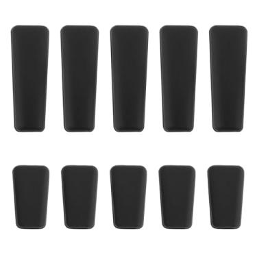 Imagem de Create idea 10 peças de capa antiderrapante para interruptor de controle remoto capa de alavanca compatível com Futaba compatível com FrSky Black (5X longo 5X curto)