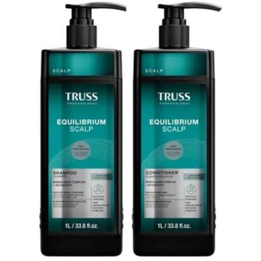 Imagem de Kit Truss Equilibrium Scalp Shampoo e Condicionador Refil de 1L - Hidratação e Proteção Pofissional