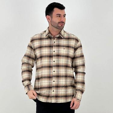 Imagem de Camisa Guilherme Soul Manga Longa Flanela Xadrez Masculina-Masculino