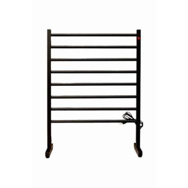 Imagem de Toalheiro Térmico Porta Toalha Duplo Portátil de Chão Grande (220v,Preto)