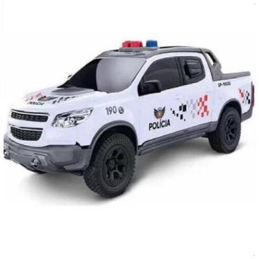 Imagem de Caminhonete Policia SP S10 Pick-UP Roma Réplica Perfeita PM, Branco