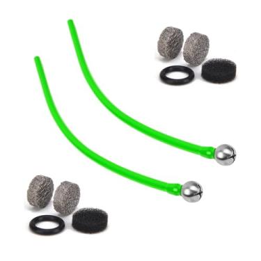 Imagem de Tucool Racing Kit de substituição de canhão de espuma – Tubo de sucção de silicone de 24 cm com 2 bolas de filtro de aço inoxidável e filtro de malha, conector de cobre atualizado, serve na maioria