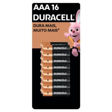 Imagem de Pilha Duracell Alcalina AAA 16 Unidades