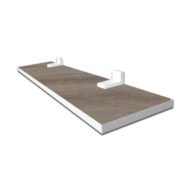 Imagem de Prateleira Linha-Furta cor Com Borda De Pvc Branco 50x20 cm