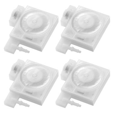 Imagem de Amortecedor de tinta de impressora de 4 peças compatível com E-pson R1390 L1800 L1400 R2000 R2400 L1300 T50 L805 DTF Dumper de impressora transparente